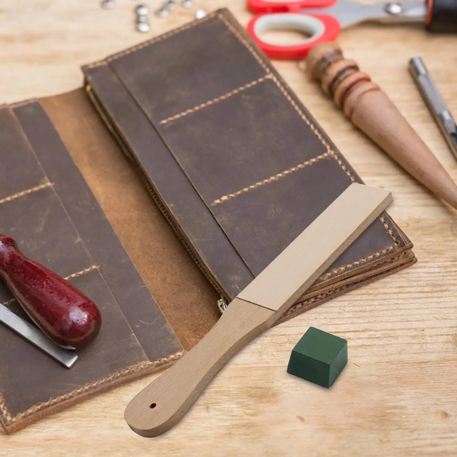 

Набор для заточки кожи, блок для заточки кожи, полировальный состав, инструменты для полировки кожи ручной работы, долота