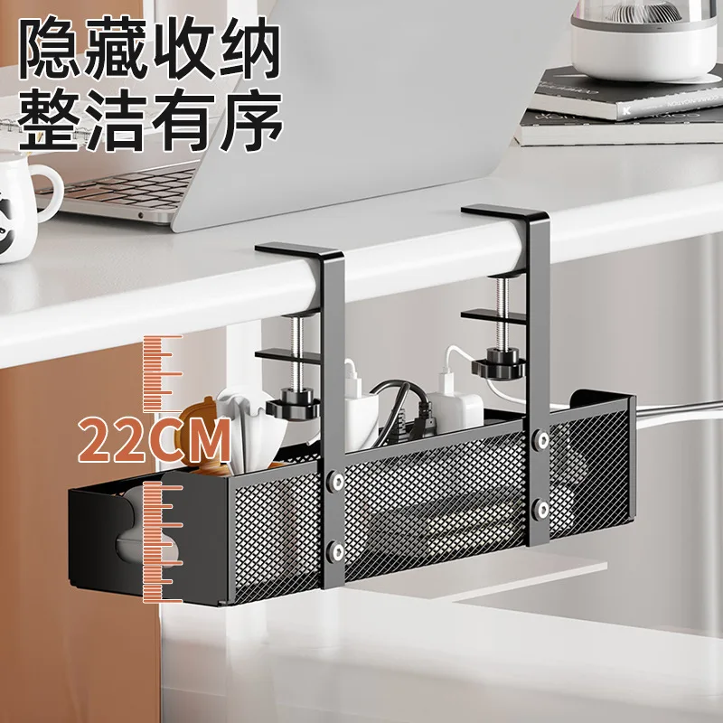 for No punching,cable manager, household socket, wiring harness, mesh hanger, basket, desktop finishing bracket, storage rack.