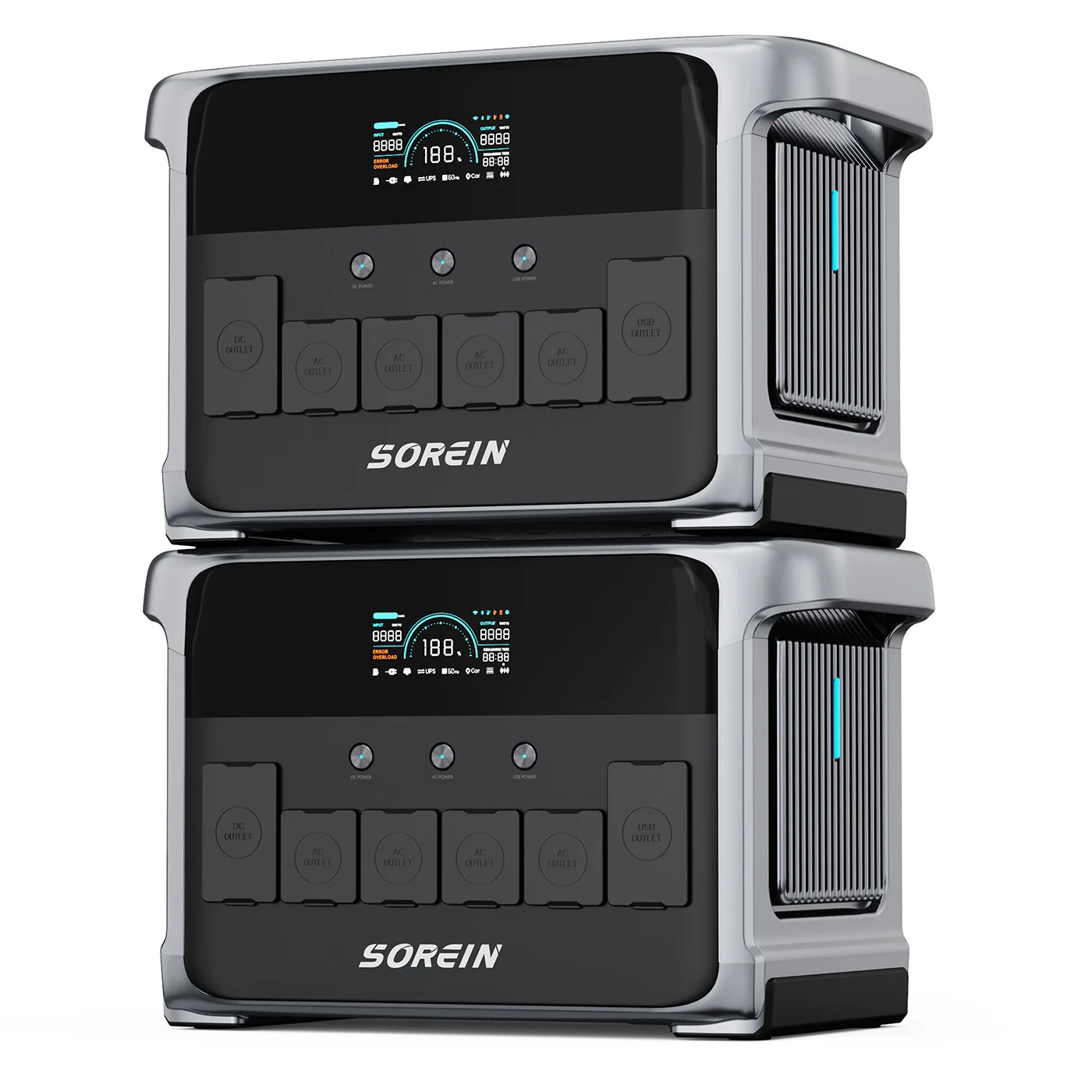 

Портативный солнечный генератор Sorein 2400 Вт, зарядная станция солнечной энергии, аварийный генератор, электростанция 2000 Вт, 230 В