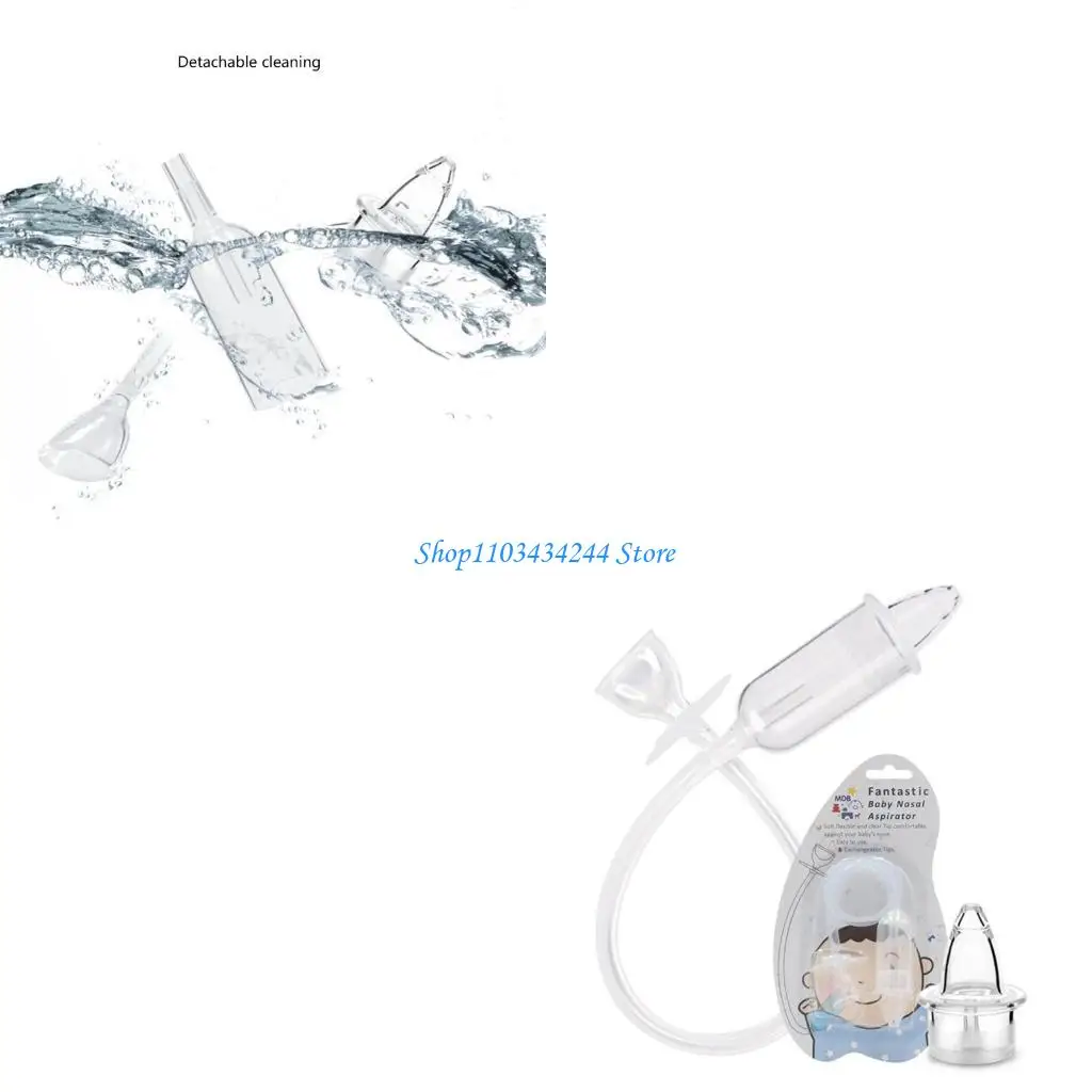 Baby Nose Cleaner Nasal Aspirator Soft and Effective Gental Suction Tool for Infants Easy Use Reusable Booger Remover
