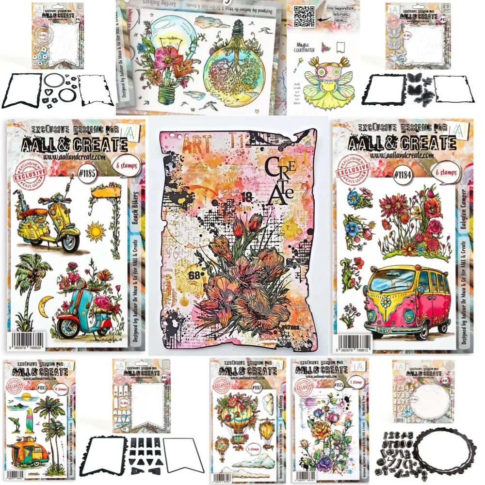 Matrices de découpe et tampons en métal à motifs floraux pour scrapbooking, décoration de journal, pochoir, gabarit de gaufrage, carte de vœux DIY faite à la main, NOUVEAU
