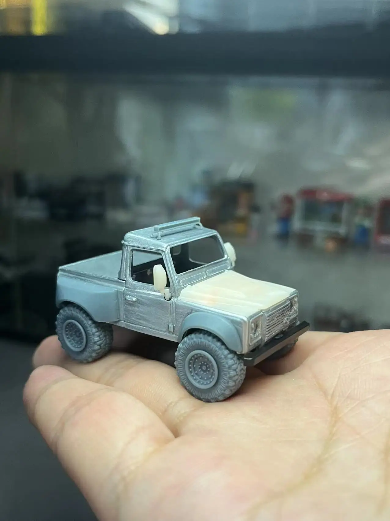 Hobby Venom 1/64 Off Road Kit（White Mold）Land Rover Modified（Without Car）Model Cars Modified Parts for MINIGT