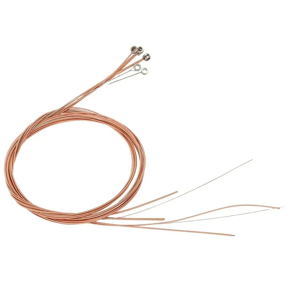 1set Acoustic Guitar Strings 6 High Quality 011-052 Copper String Musical Instrument Accessories Stainless Steel Durable