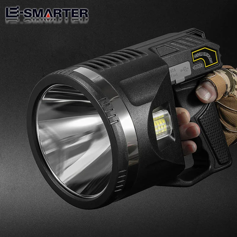 Led Searchlight Rechargeable High Power Led Flashlights Ultra Long Lighting Distance Lamp XHP70 Powerful Lantern Torch