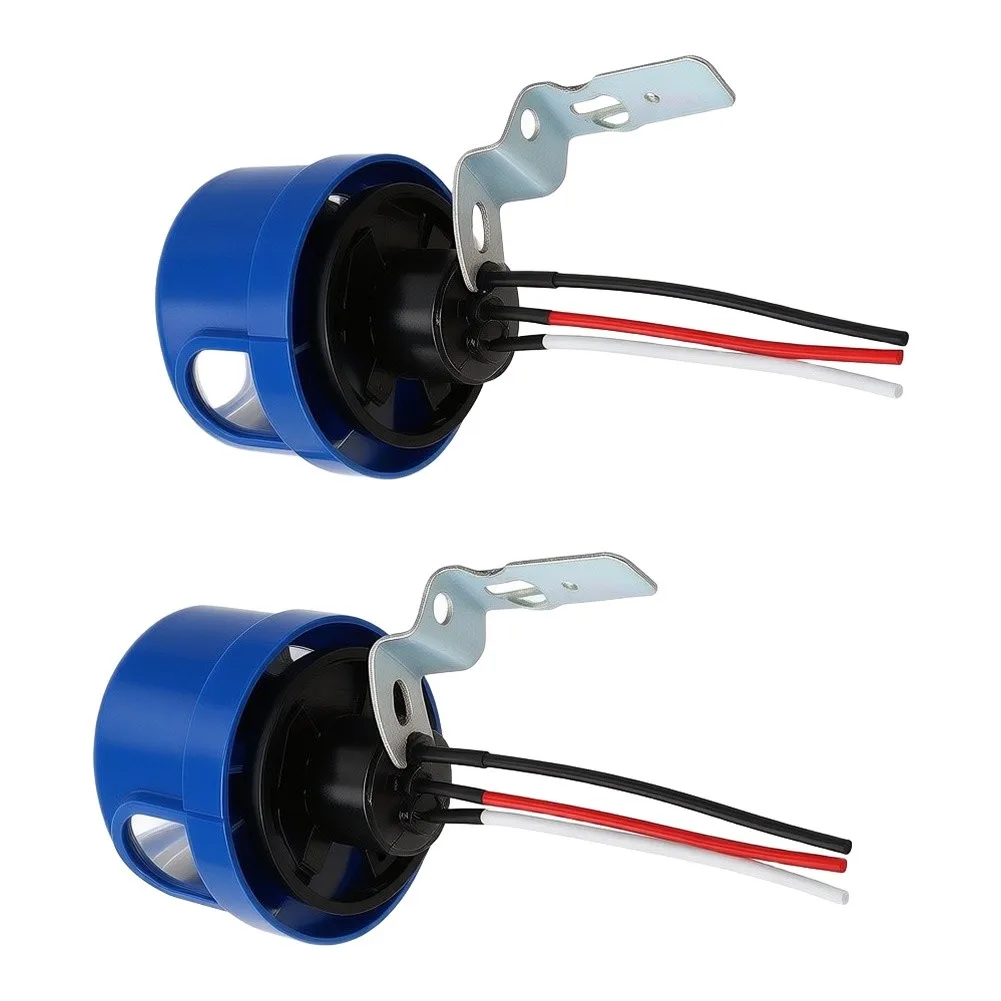 2 Pcs Photocell Switch Controller for Outdoor Lamp Automation 105-305VAC Input 0.8W Consumption 99% Humidity Tolerance