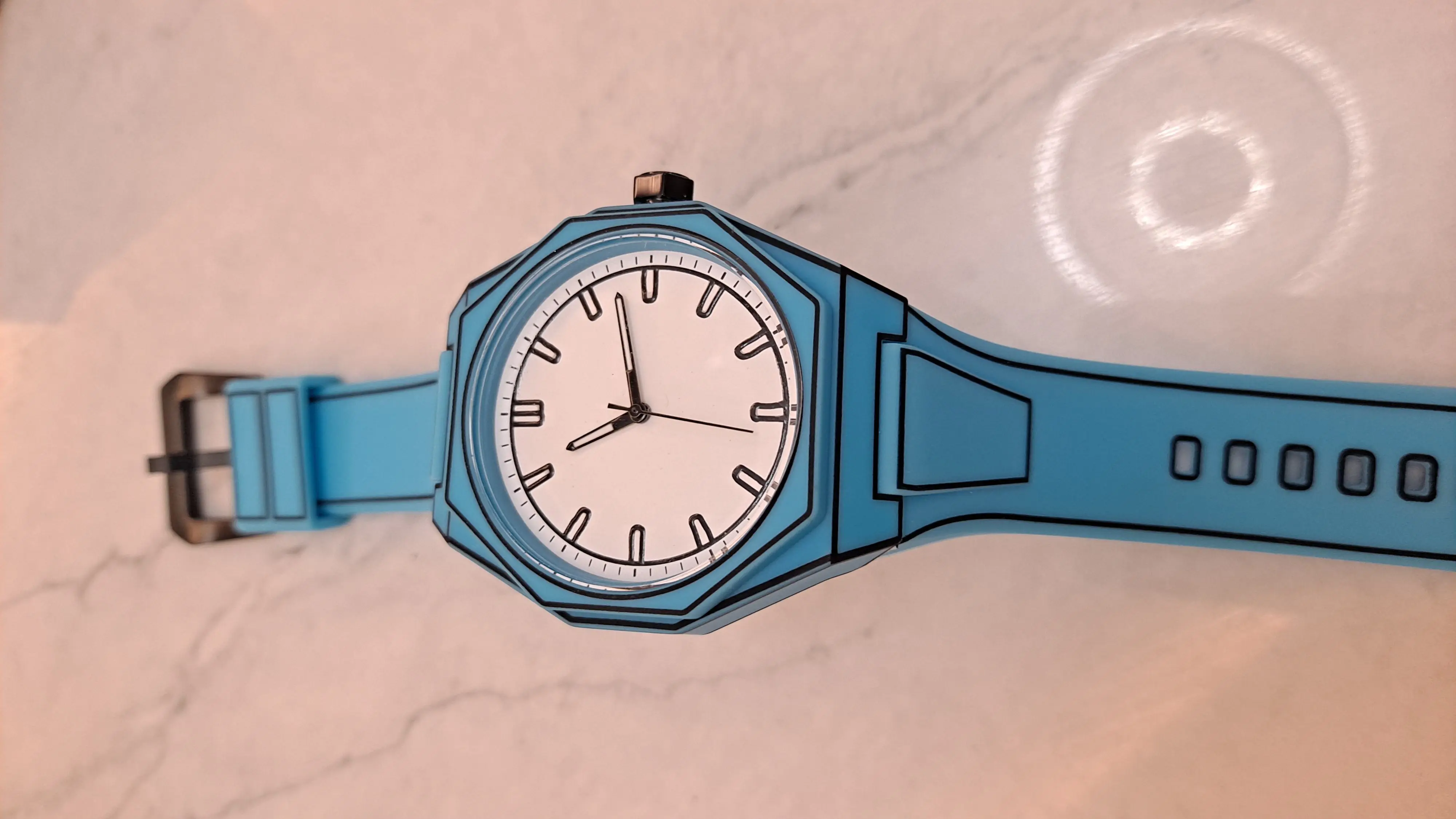Orologio da uomo e da donna con schizzo 2D moderno e minimalista Orologi sportivi e per il tempo libero creativi Orologi impermeabili dal design creativo