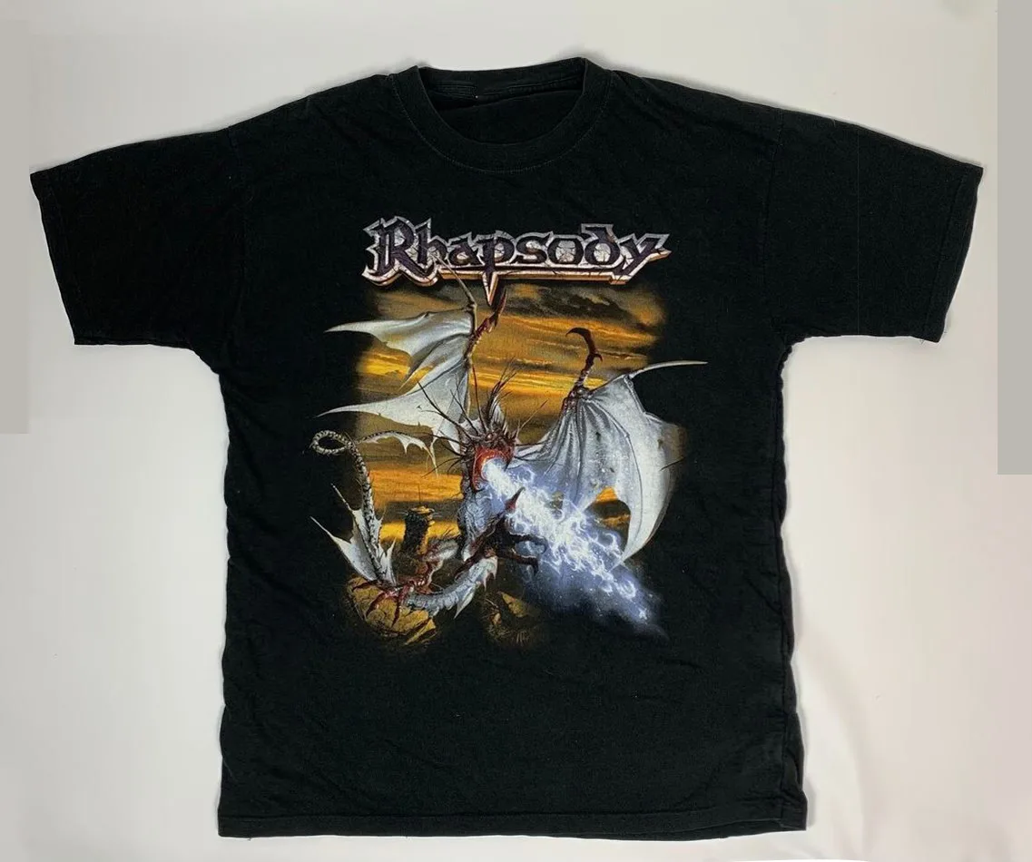 

Band Rhapsody Power of the Dragonflame Shirt Cotton For Men Women CS405