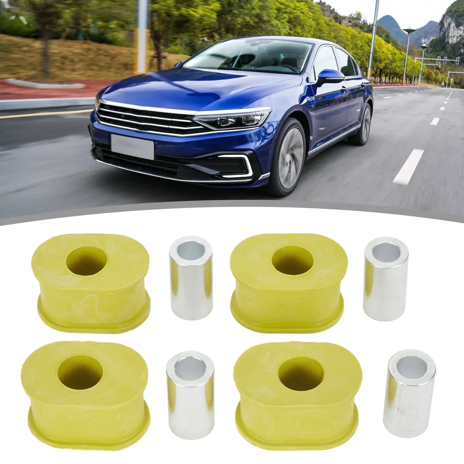 4Pcs Door Brake Hinge Check Strap Replacement Rubber Bushes For BMW E65 E66 745i Rubber Bushes Exterior Parts