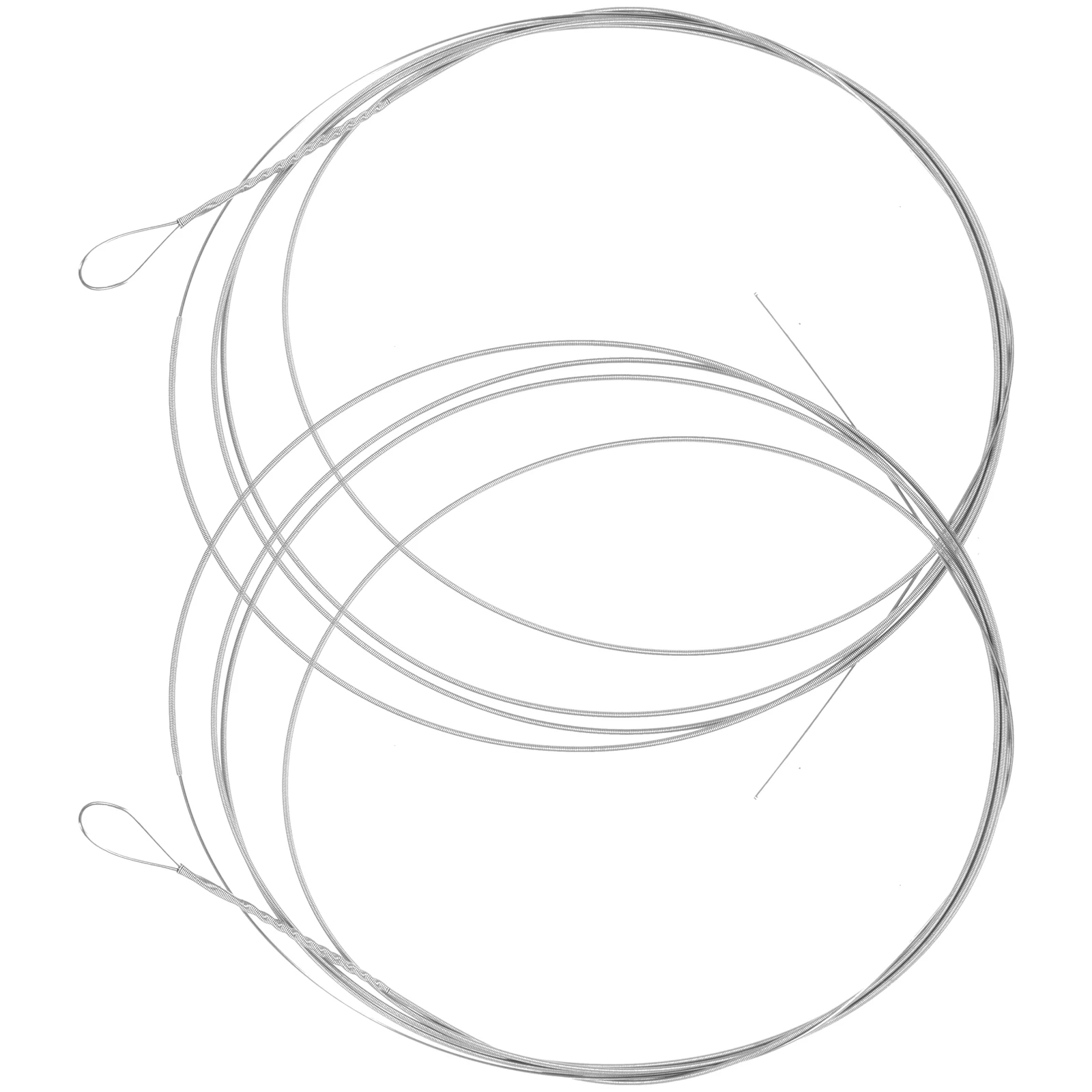 

2pcs Yangqin String Accessories Steel Wire Instrument Parts for Dulcimer Strings Standard Tension Beautiful Tone Quality
