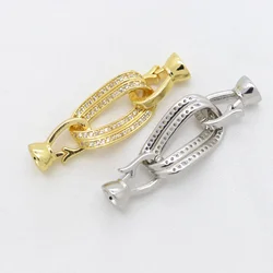 1 Piece Zircon Connector Buckle for Jewelry Making Material Women's Handmade Necklace Bracelet Crystal  Accessories DIY Fittings
