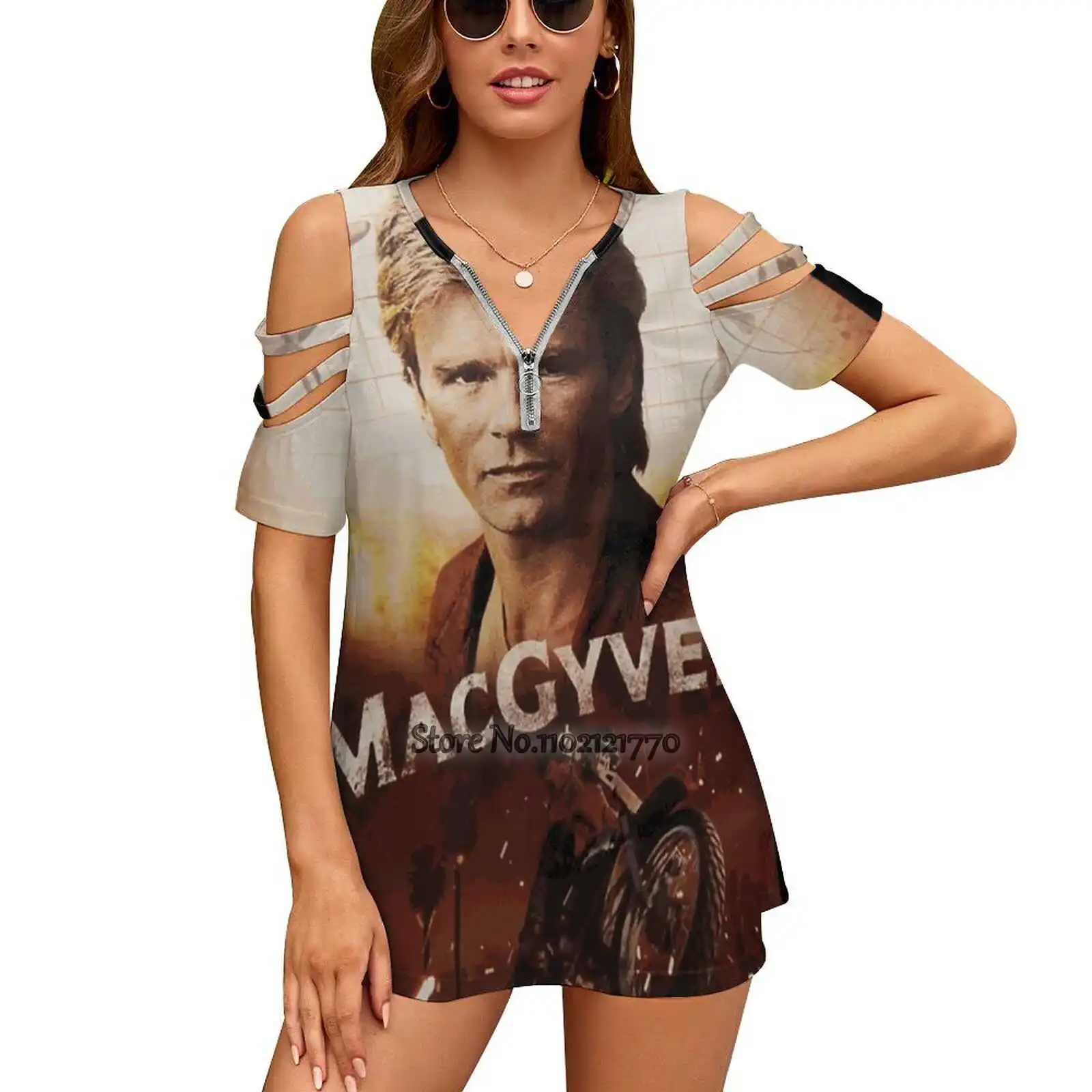 Macgyver Vrouwen T-shirt Casual Korte Mouwen Tops Tee Dames Losse T Shirts Macgyver Macgyver 2016 Angus Macgyver Lucas Tot