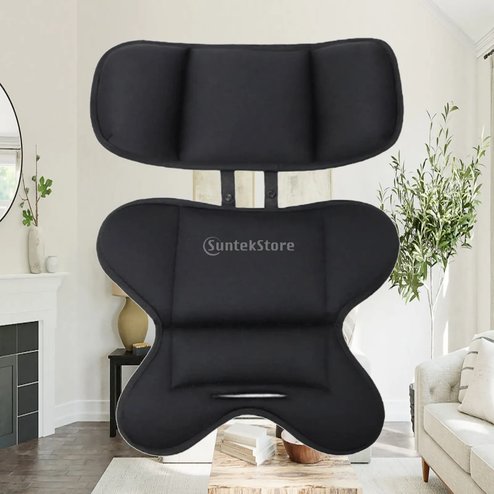 Stroller Cushion with Headrest Universal Stroller Cushion Insert Infant Car Seat Insert Breathable Newborn Seat Liner for Baby