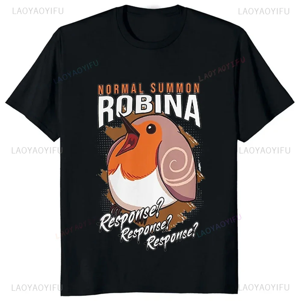 Normal Summon Robina Funny Printed Otaku T-Shirt Japan TCG OCG Duel Monsters Official Card Game Tshirt Harajuku Anime Tees