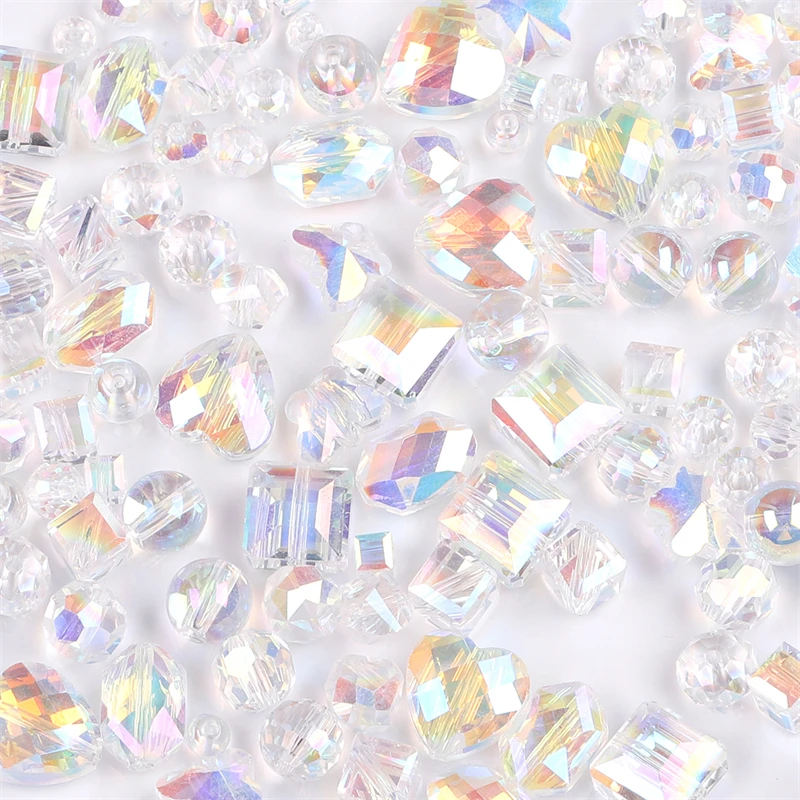 Picture 7: High Quality AB Color Faceted Crystal Glass Beads Rondelle Loose Spacer Beads for DIY Earring Necklace Bracelet Jewelry Making