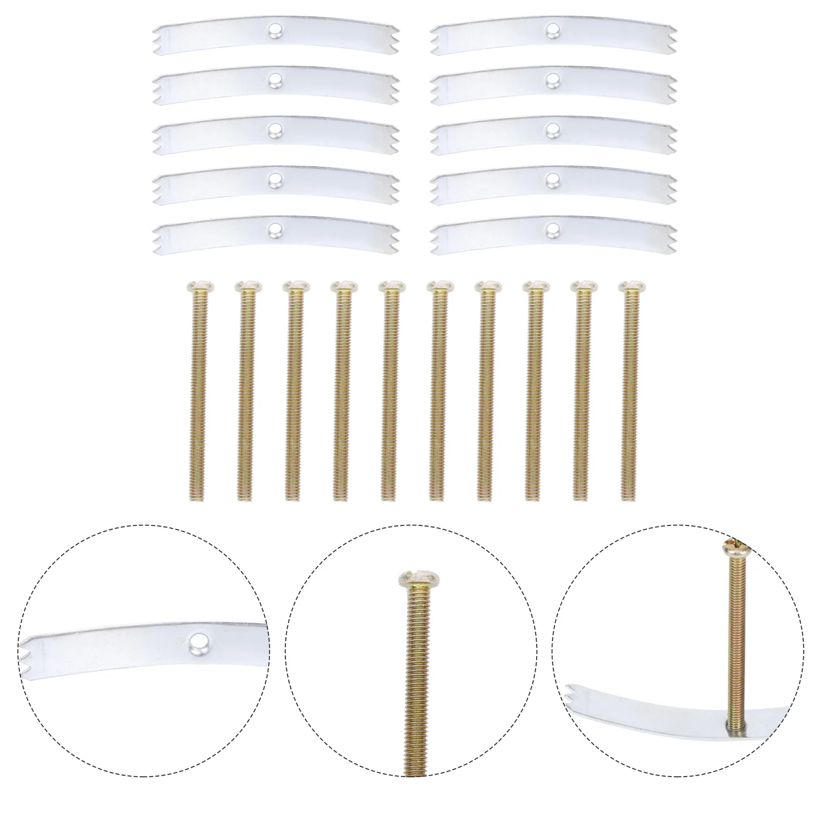 

20pcs 86 Type Socket Repair Tool Galvanized Iron Screw Hook For Loose Electrical Outlet Fix Compact Embedded Installation