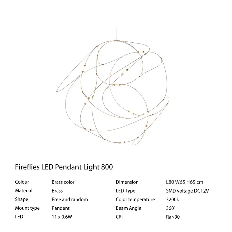 Moooi Flock vuurvlieg kroonluchter designer minimalistische kroonluchter voor keuken hangende led-verlichting luxe hangende eetkamerverlichting