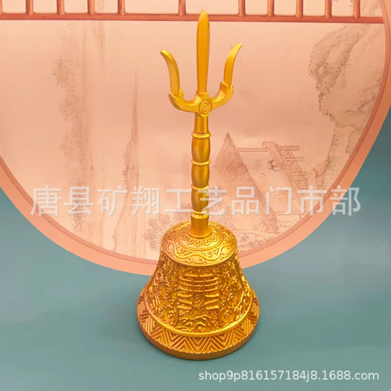 Brass , hand , Dharma , Taoist , three-pronged copper , Sanqing bell, metal craft