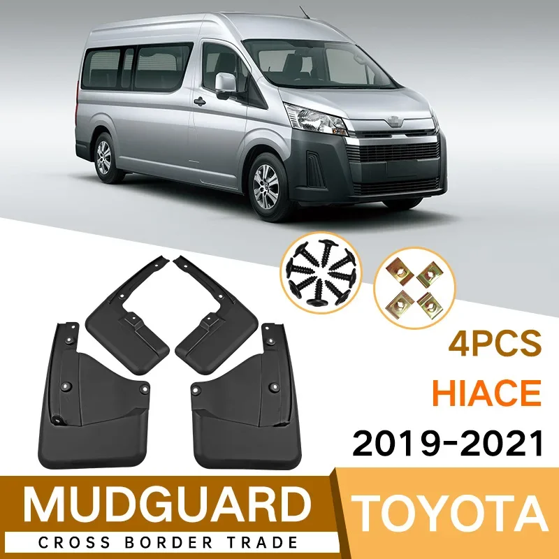 

For Toyota Hiace 2019-2023 Mud Flaps Splash Guard Mudguards MudFlaps Front Rear Wheel Fender Styling Car Accessories