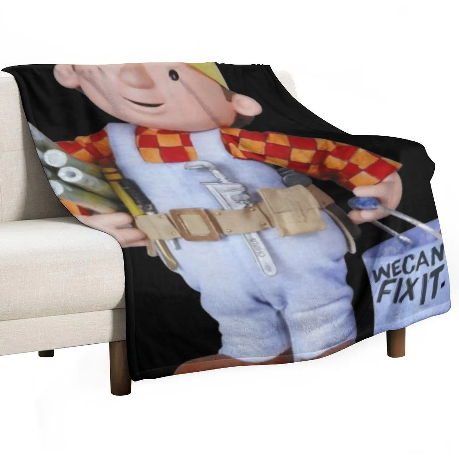 Bob the builder Throw Blanket Giant Sofa Comforter Blankets