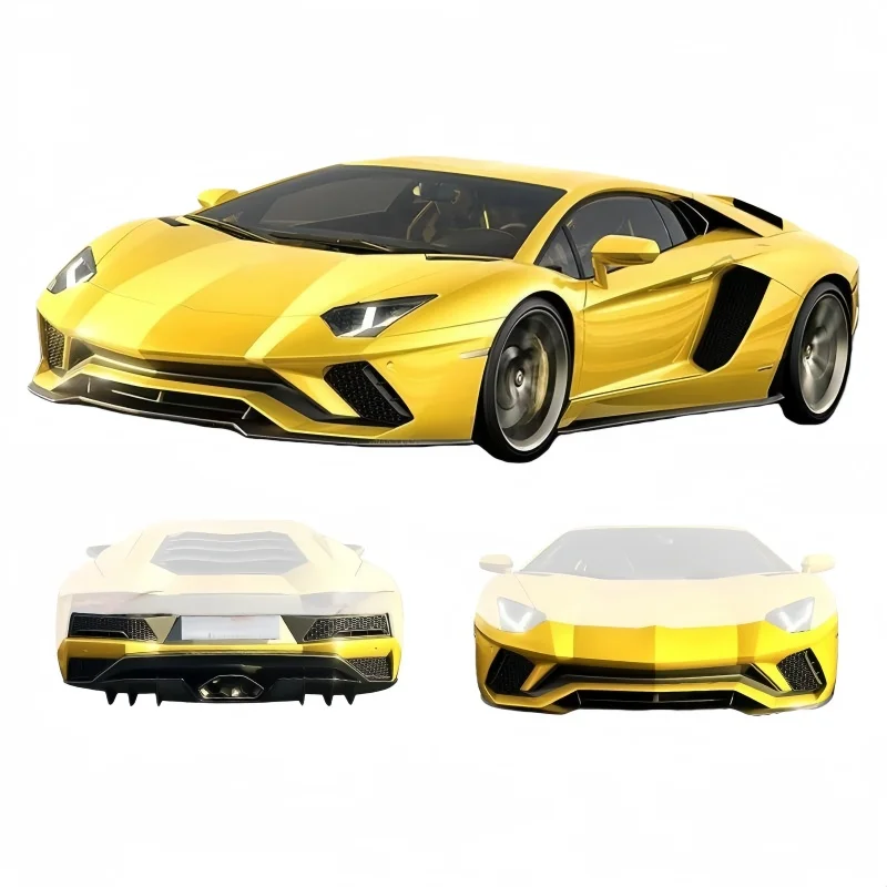 Suitable for Aventador LP700/LP720 Upgraded 740S Carbon Fiber+Resin Fiber Material Surrounding Full Body Kit