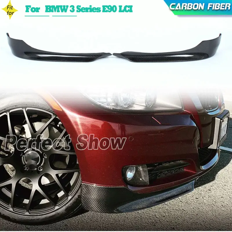 

Carbon Fiber Car Front Bumper Splitters Winglets for BMW 3 Series E90 LCI Sedan 4-Door 2009-2012 Front Splitters Flaps FRP