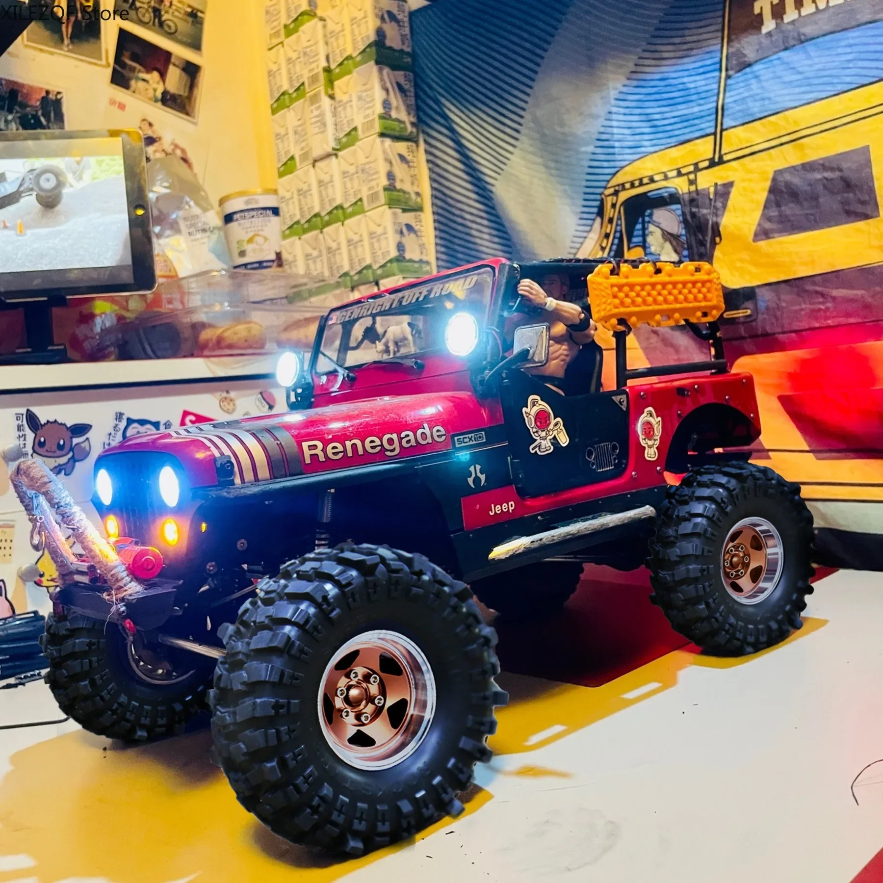 

Комплект из 4 шин 1.9 дюйма для радиоуправляемых краулеров 1/10 TRX4 TRX6 SCX10 SCX10 II 90046 SCX10 III AXI03007 Gen7/8 D90 VS4-10