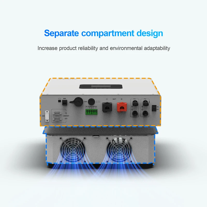 

3.5KW Solar Inverter High Frequency Grid 3.5KVA Pure Sine Wave 48V 220V Hybrid MPPT Solar Inverter for Home Use Single Phase