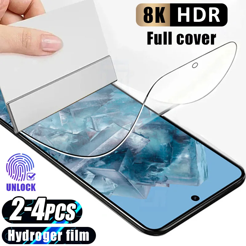 2-4 stücke silikon flexible hydro gel soft film für google pixel 8a 8 pro screen protector für google pixel 7 pro 6 7a 6a 5 4 film