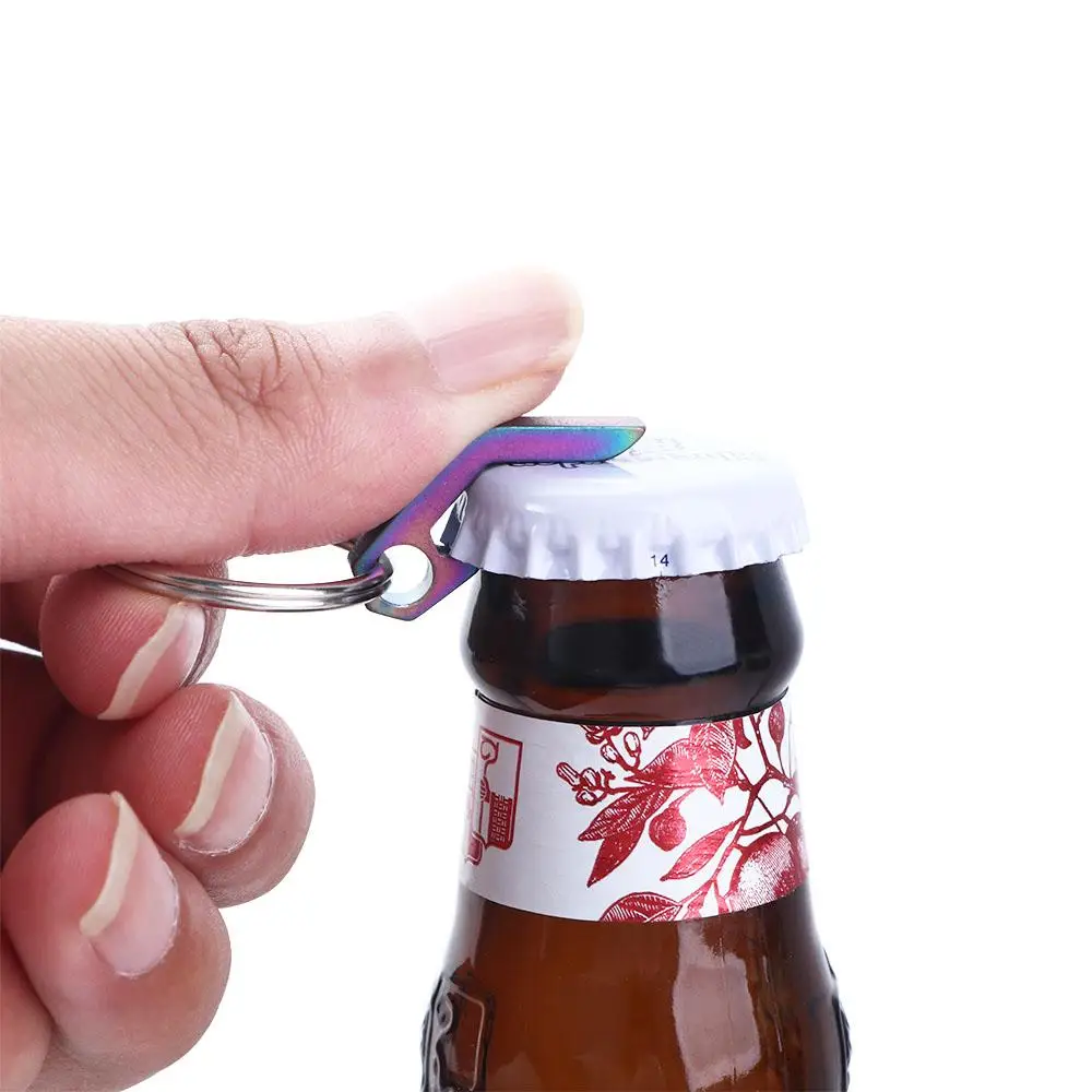 Camping Backpack Pendant Interior Accessories Home Kitchen Tools Key Rings Can Opener Bottle Opener Keychain Beer Bottle Opener