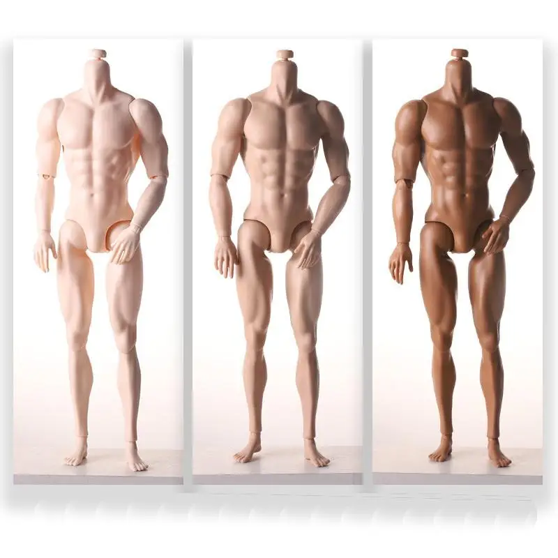 1 pièce 1/6 corps de garçon peau bronzée normale Mannequin modèle 31 cm hauteur corps masculin forte poupée humanoïde homme poupée accessoires cadeau jouets
