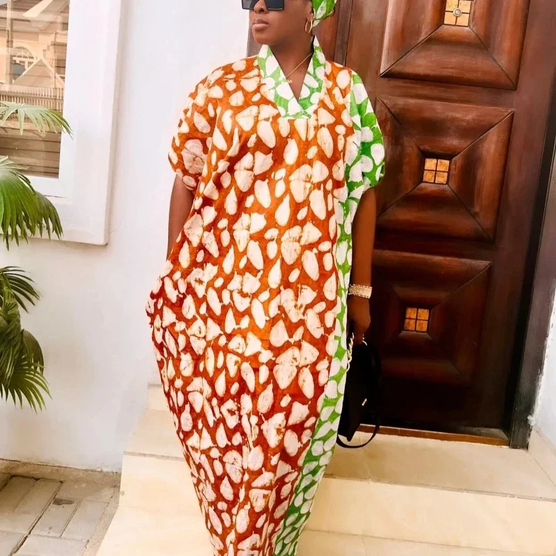 فساتين أفريقية للنساء Vetement فام Dashiki عباية فستان ماكسي ملابس أفريقيا فساتين Dashiki أنقرة 2025 ربيع الخريف جديد #1