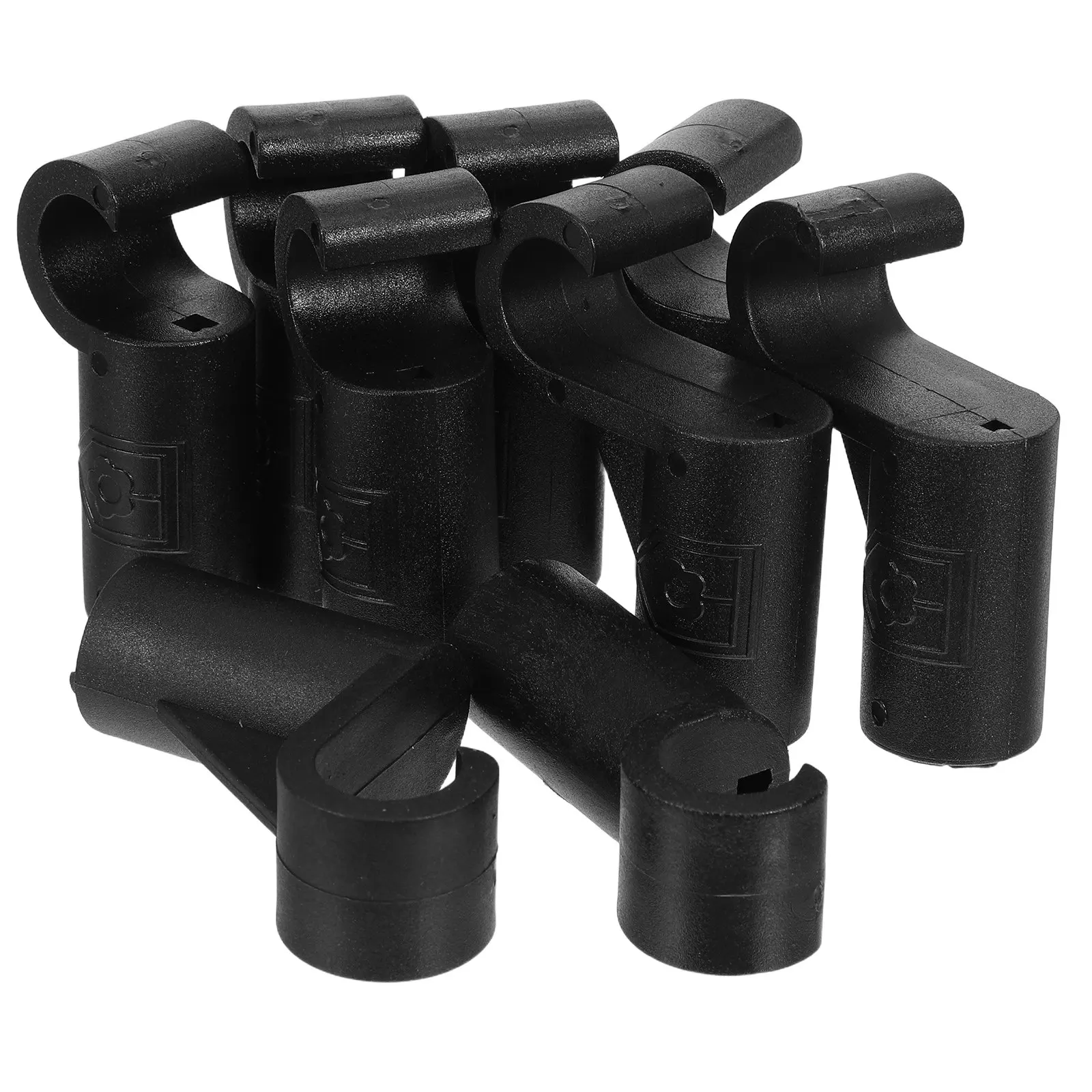 20Pcs Iron Pipe Support Hooks High Load Bearing Closet Rod Support Accessories Pipe Joint Connectors for Wardrobe Organization
