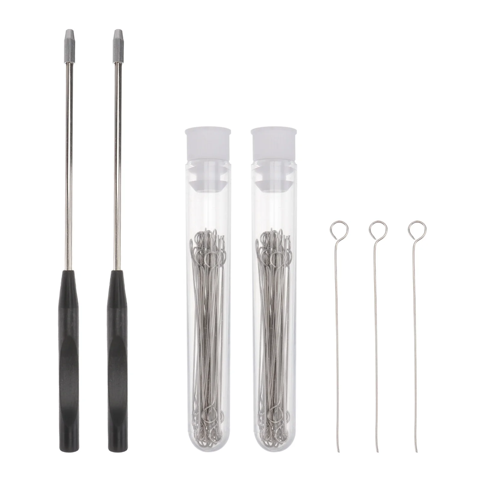 

92 pcs Inoculation Set 2 Copper Rods 90 Replaceable Rings for Microbiology Inoculation Rod Lab Teaching Equipment Sterile