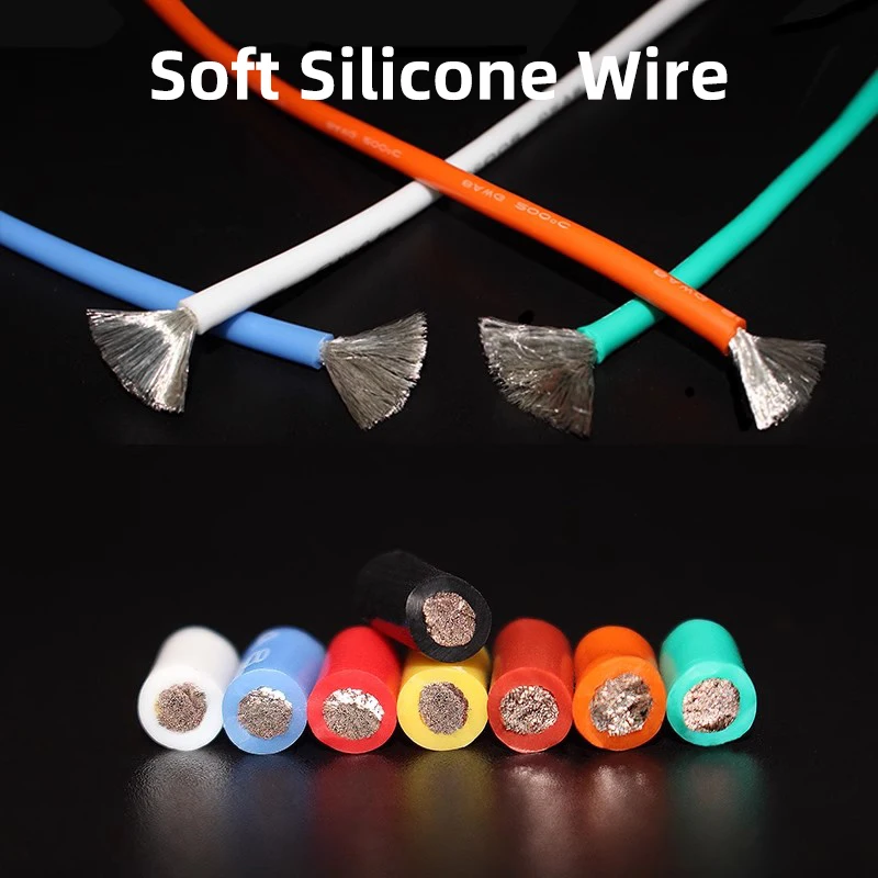 Soft Silicone Cable Wire 9AWG 8AWG 7AWG 6AWG 5AWG 4AWG 2AWG 35mm2 Heat Resistant 200° Cold Resistant -60°