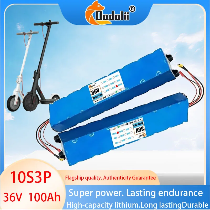 New 10S3P 36V 100000mAh 36v Electric Scooter Battery Pack 18650 Lithium M365 Electric Scooter 36v Battery Scooter