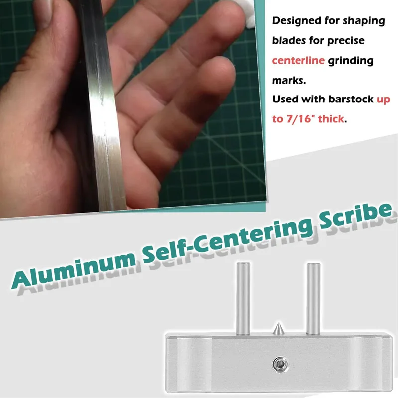 Aluminum Self-Centering Scribe Scribing Tool Centerline Scribe Marks Centerlines for Wood and Metal for Blades Up to 7/16