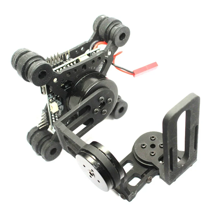 AT41 Moduł Gimbala SCT Hawkeye do FPV, 2-osiowy Gimbale, 3-osiowy Gimbale 2D Bezszczotkowy, Łatwa Instalacja, Srebrny