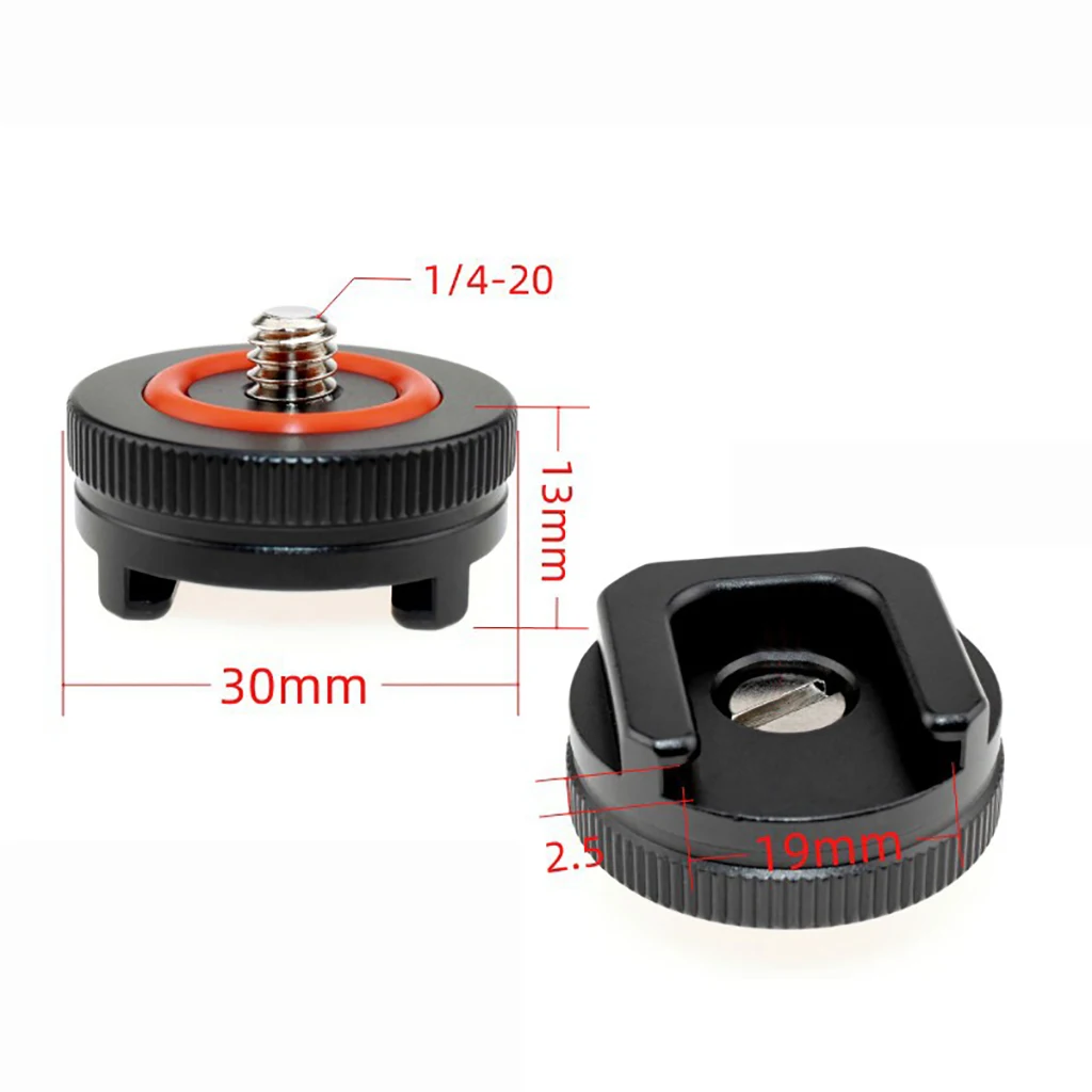 Hot Cold Shoe Mount Adapter with 1/4\