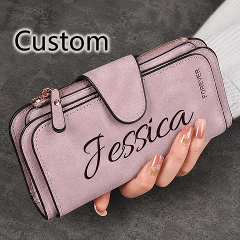 Customized Women's Large Capacity Wallet with Multiple Card Slots, Portable Women's Handbag, Great Gifts Elegant Daily Accessory