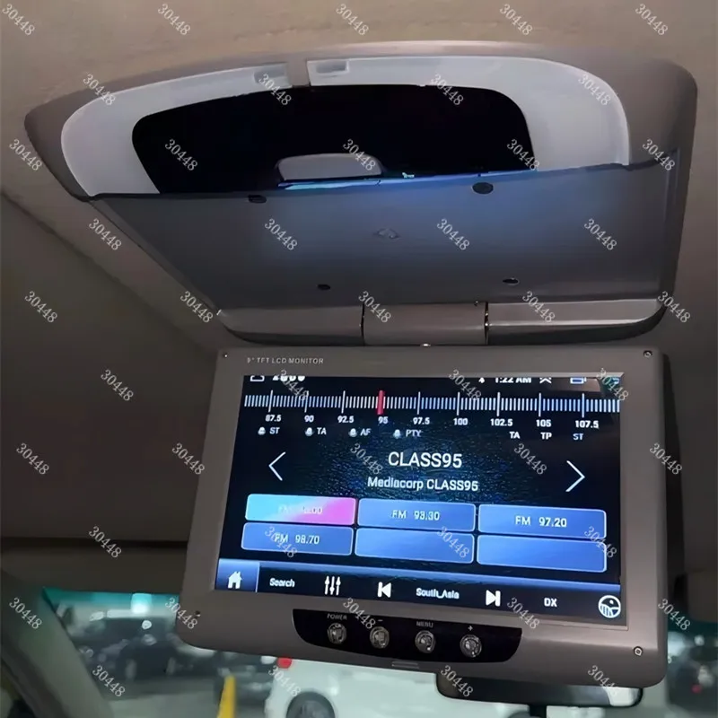 Ultra-Thin Car Wide Voltage Reversing Camera Display 9-Inch HD Roof-Mount Monitor