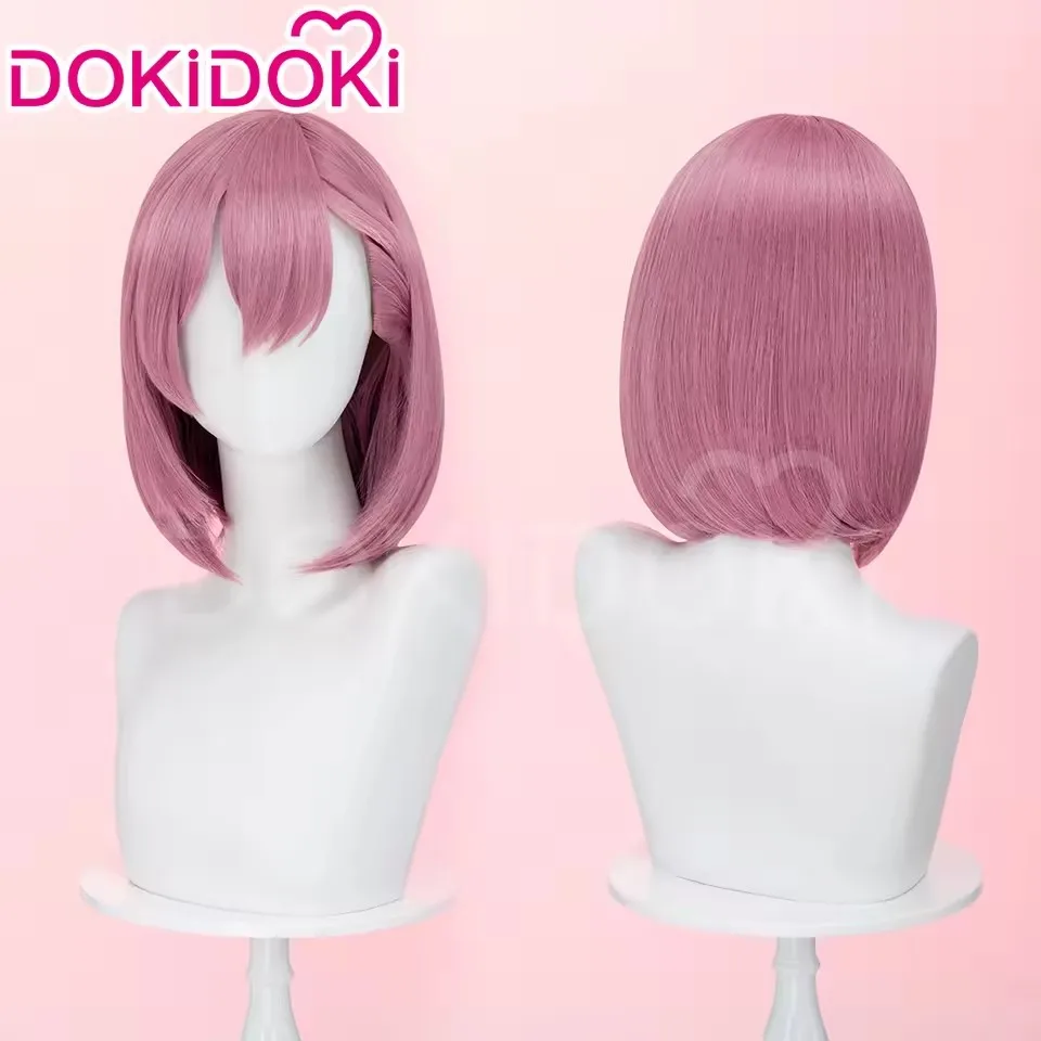 IN STOCK Amano Ririsa Ririeru Wig Anime 2.5 Jigen no Ririsa Cosplay DokiDoki Women Cute Ponytail Hair Free Wig Cap