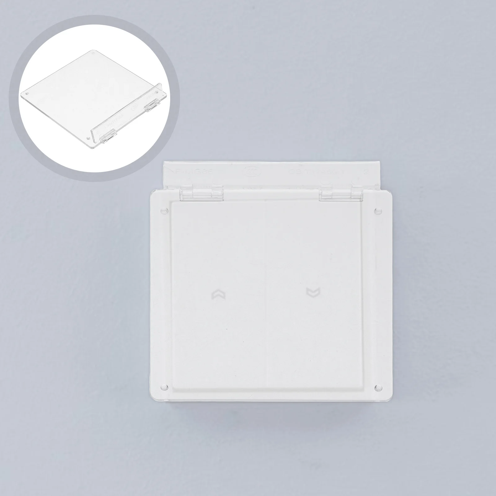 

2pcs Air Conditioner Thermostat 86 Type Wall Safety Plastic Panel Housing For Water Floor Heating Systems Thermostat Guard