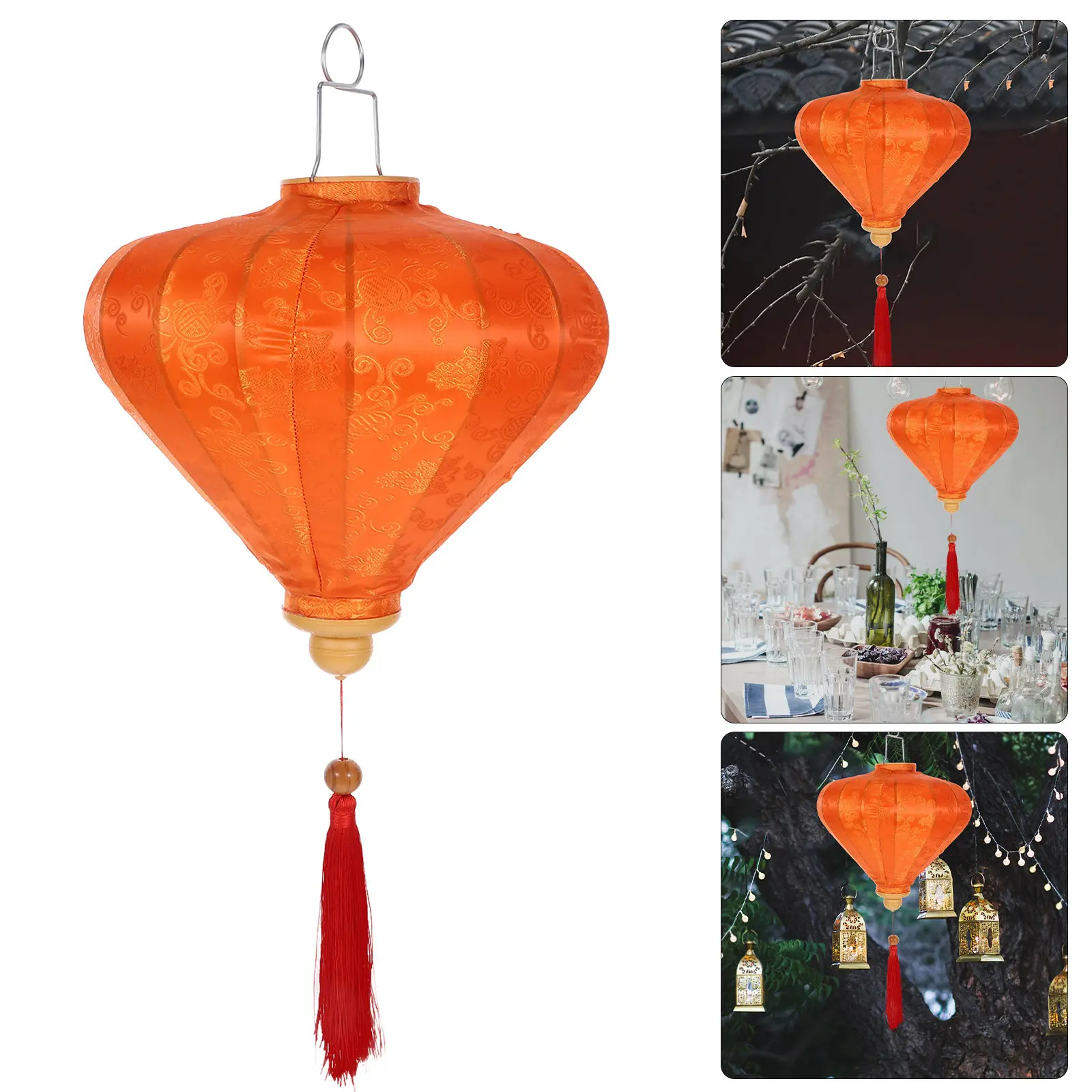 

Вьетнамский тканевый фонарь-капля для свадьбы, сада, вечеринки, фестиваля, традиционный азиатский декор для улицы и дома