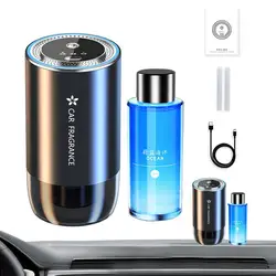 50ml Car Fragrance Oil Diffuser Rechargeable Car Air Diffusers Smell Distributor Adjustable Aromatherapy Scent Air Refresher