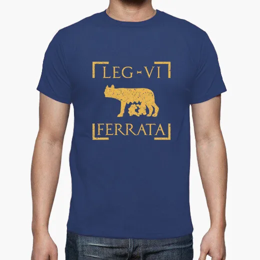 Legio VI Ferrata. Roma Legion The Capitoline Wolf Emblem T-Shirt. Summer Cotton O-Neck Short Sleeve Mens T Shirt New S-3XL