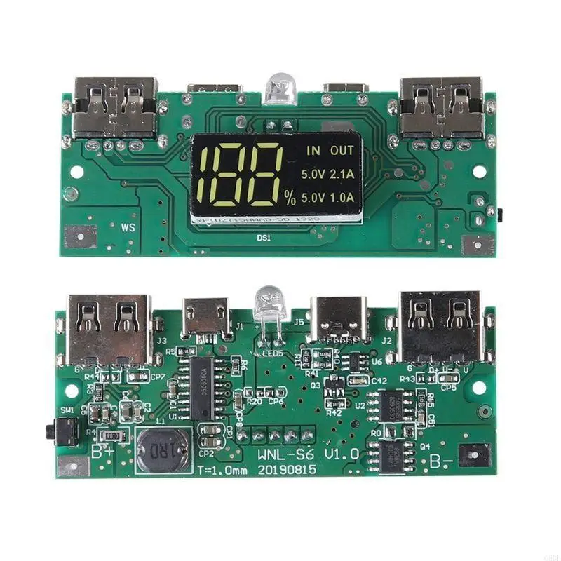 

G8DB LCD Display DIY 10x18650 Battery for Case for Shell Box Wireless Char