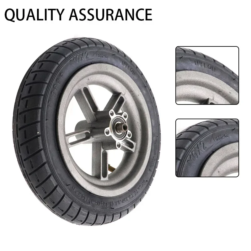 10 Inches Updated Tires for Xiaomi MiJia M365 E-Scooter Rear Wheels Tire 5 / 6 Holes Disc Brake Scooter Thicken Inflation Wheels