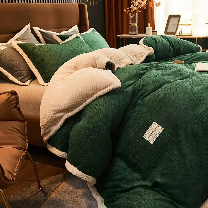 الحليب المخملية الجاكار لحاف الشتاء القابل للإزالة مريحة ودافئة Beibei بطانية مخملية طالب ومهاجع الأطفال لحاف