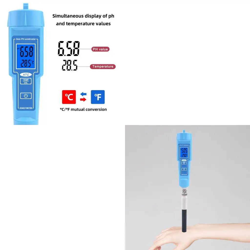 酸度計デジタル、酸度ペン水質計ポータブル、飲料水水耕栽培用の校正ソリューション0-14付き