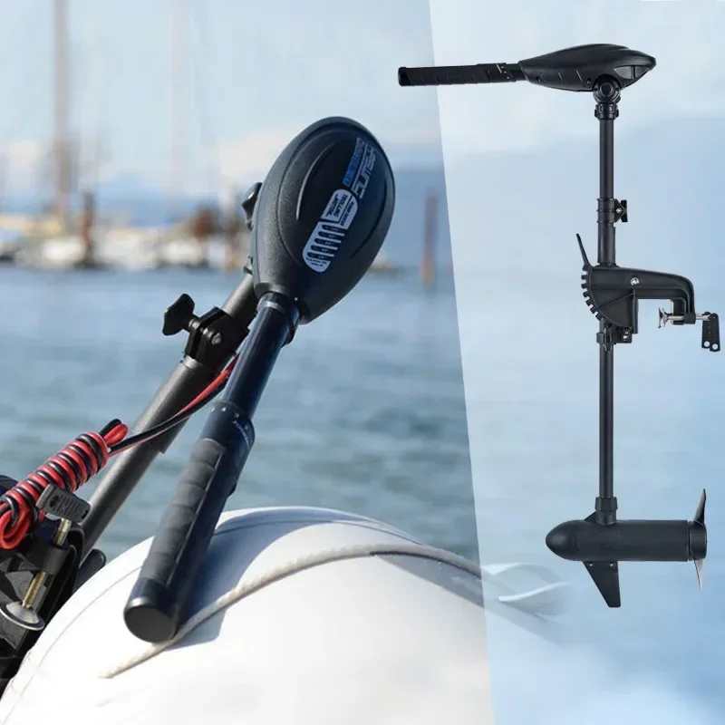 Haswing Osapian 55lbs Transom Mount DC12V Electric Trolling Motor 8 Step Speed Control 50703-90